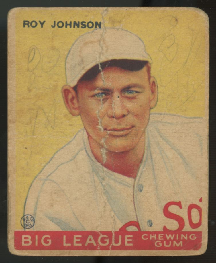 1933 Goudey Roy Johnson #8 Poor (MK)
