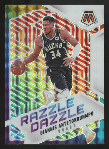 2024-25 Panini Mosaic Giannis Antetokounmpo Razzle Dazzle SSP #1