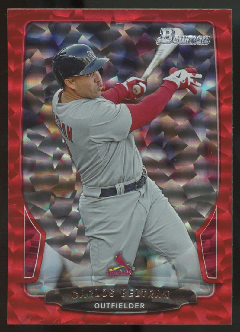 2013 Bowman Carlos Beltran Red Ice /25 #153