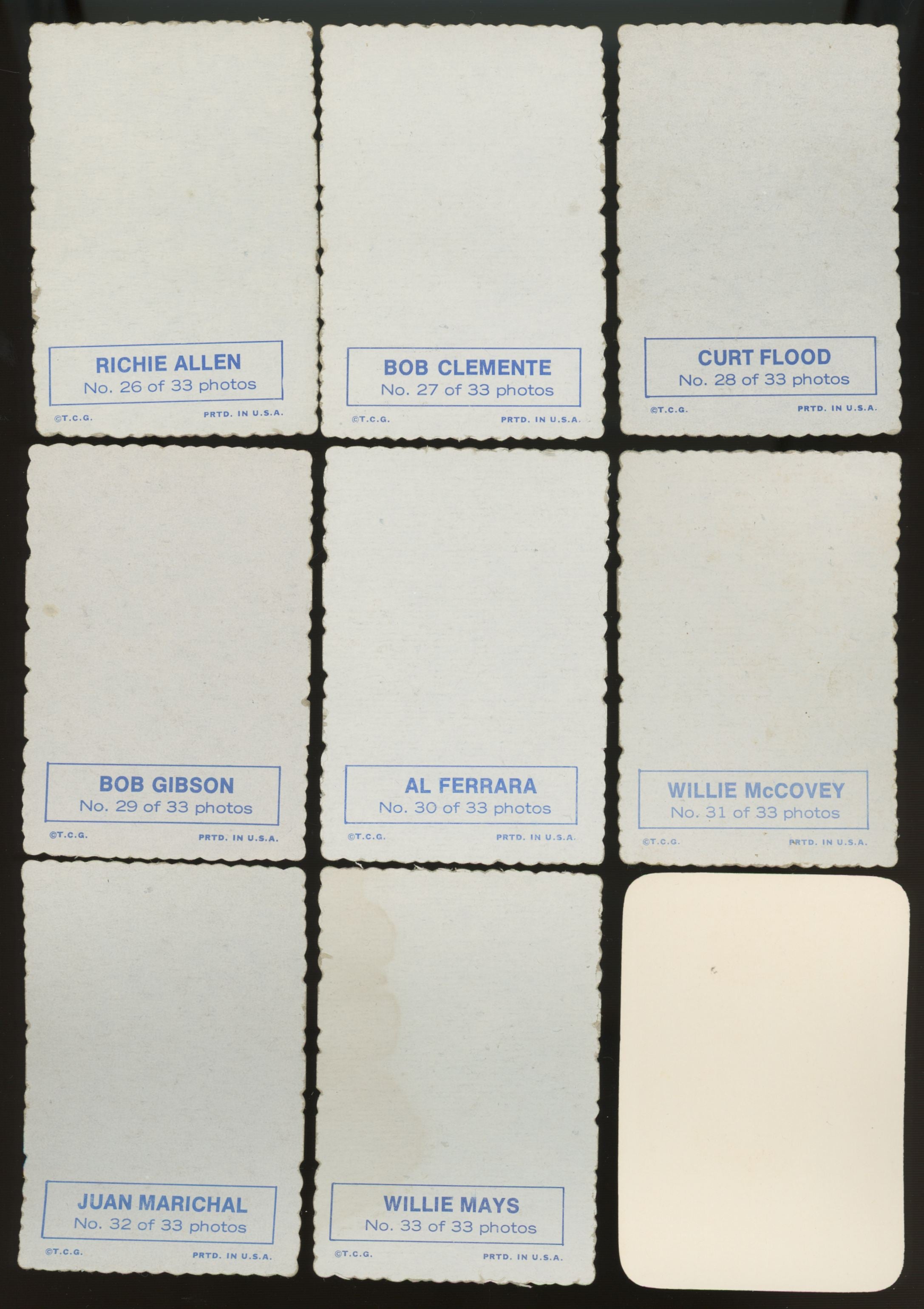 1969 Topps Baseball Deckle Edge Complete w/ Both 11 + 22s & Test Marichal VG/EX