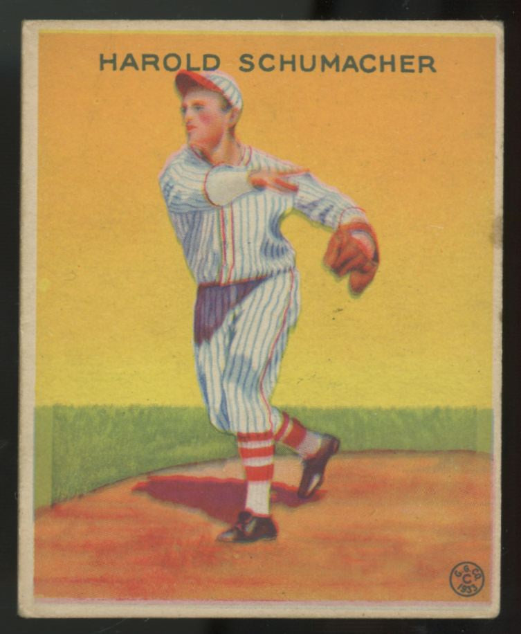 1933 Goudey Harold Schumacher #129 VG/EX