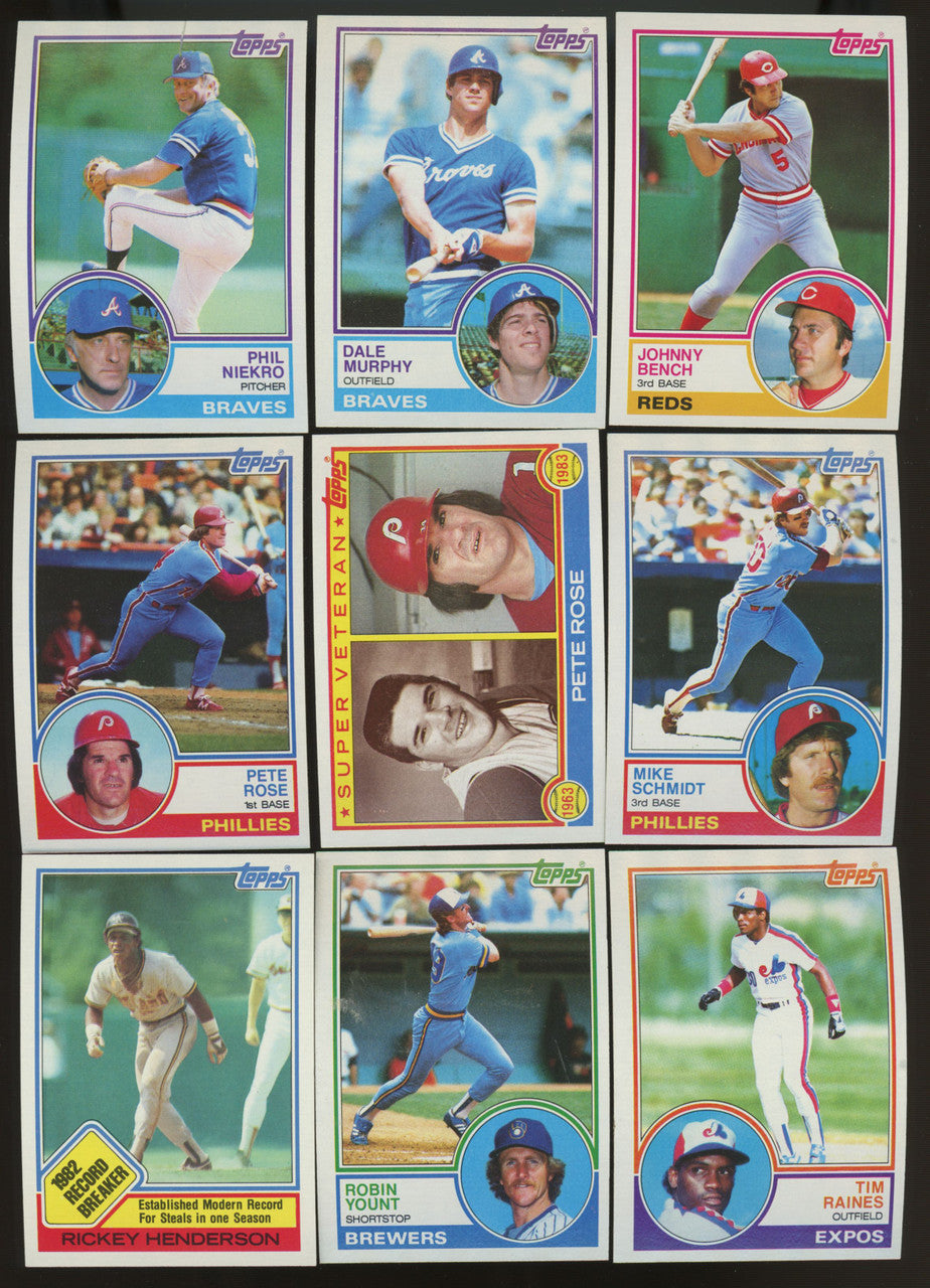 1983 Topps Baseball Complete Set (792) NM Gwynn Boggs Sandberg RC