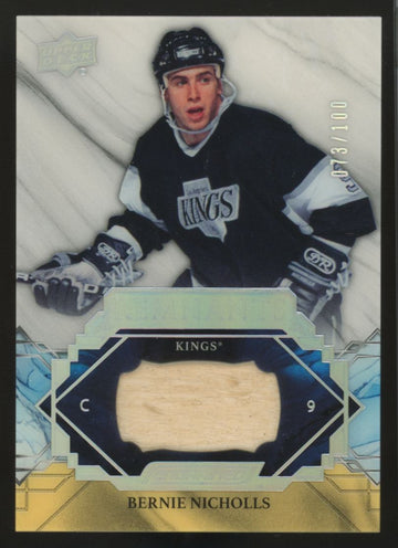 2019-20 Upper Deck Engrained Bernie Nicholls Remnants Relic /100 #R-BN