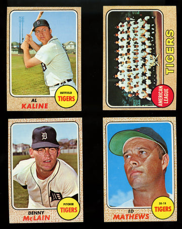 1968 Topps Detroit Tigers Team Set (28) NM/MT Condition