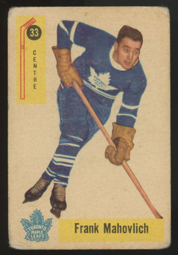 1958-59 Parkhurst Frank Mahovlich #33 Poor
