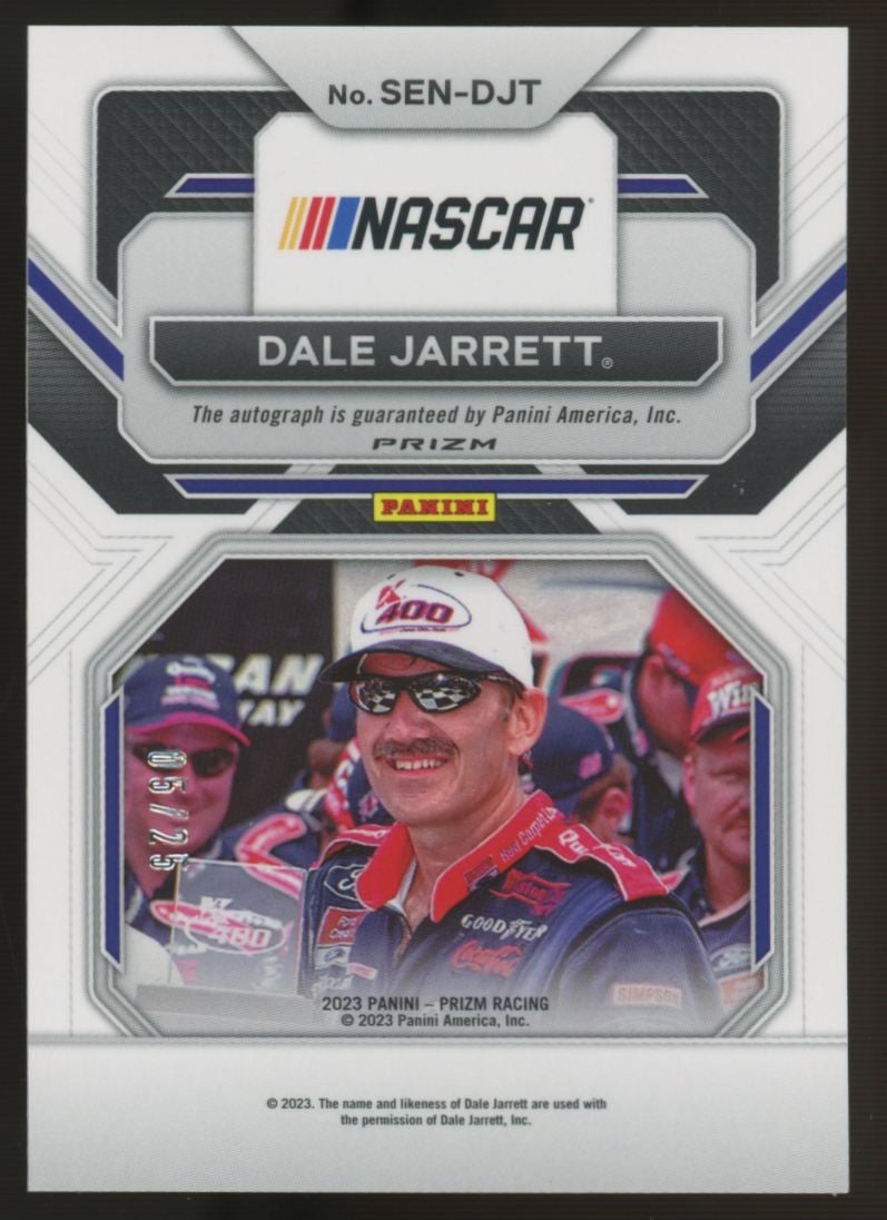 2023 Prizm Racing Dale Jarrett Sensational Signatures Auto /25 #SEN-DJT