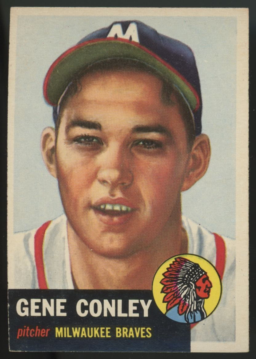 1953 Topps Gene Conley #215 EX/MT