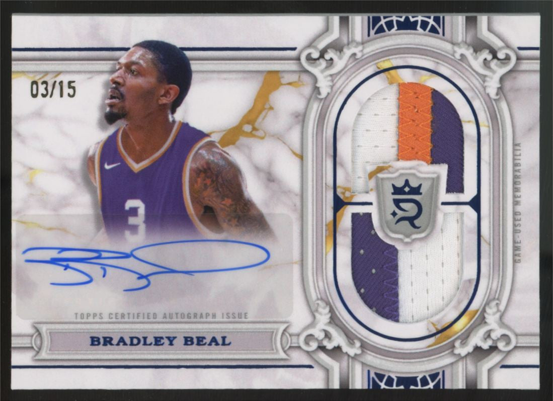 2023/24 Topps Royalty Bradley Beal Regalia Patch Auto /15 #RRS-BEA