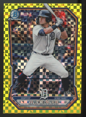 2026 Bowman Chrome Kevin McGonigle Prospect Yellow X-Fractor /75 #BCP-145