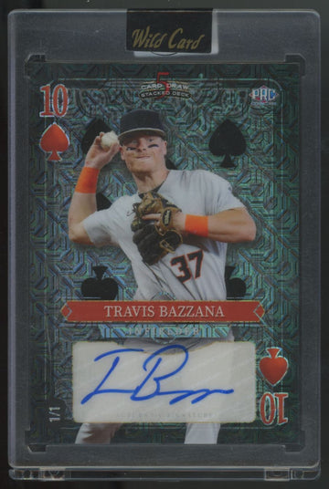 2024 Wild Card 5 Card Draw Travis Bazzana RC 10 Of Diamonds Auto 1/1 #SDHS-TBA