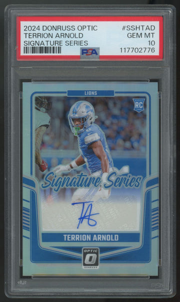 2024 Donruss Optic Terrion Arnold RC Signature Series Auto #SSH-TAD PSA 10