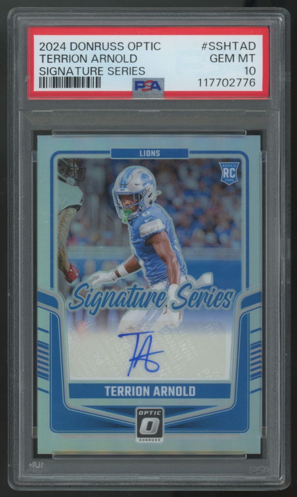 2024 Donruss Optic Terrion Arnold RC Signature Series Auto #SSH-TAD PSA 10