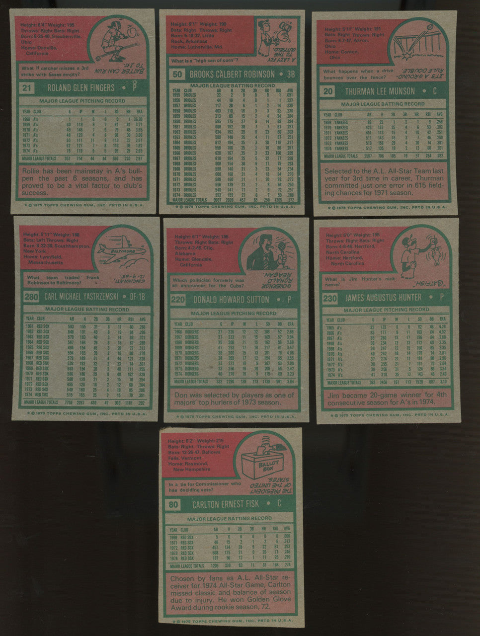 1975 Topps Baseball Complete Set (660) VG/EX-EX Overall