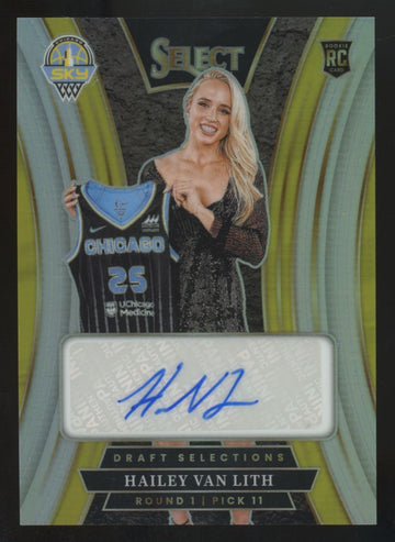 2025 Panini WNBA Select Hailey Van Lith RC Draft Selections Auto #DSS-HVL