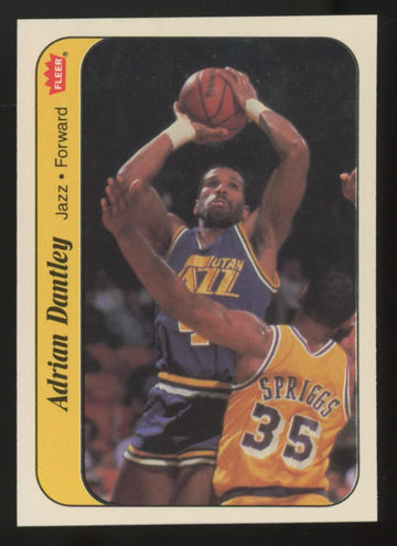 1986-87 Fleer Sticker Adrian Dantley #3 NM-MT