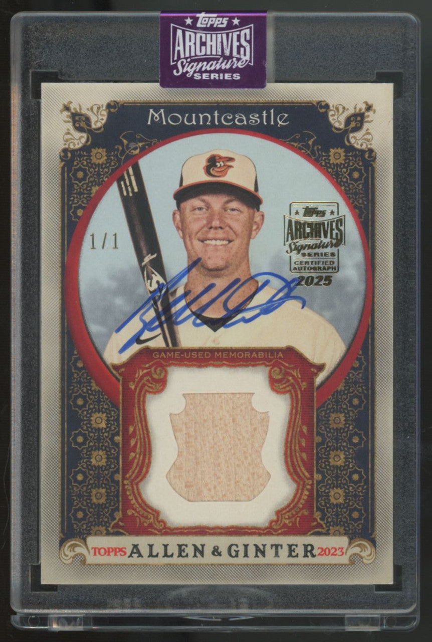 2025 Topps Archives Signature Series Ryan Mountcastle Relic Auto 1/1 #AGRB-RM