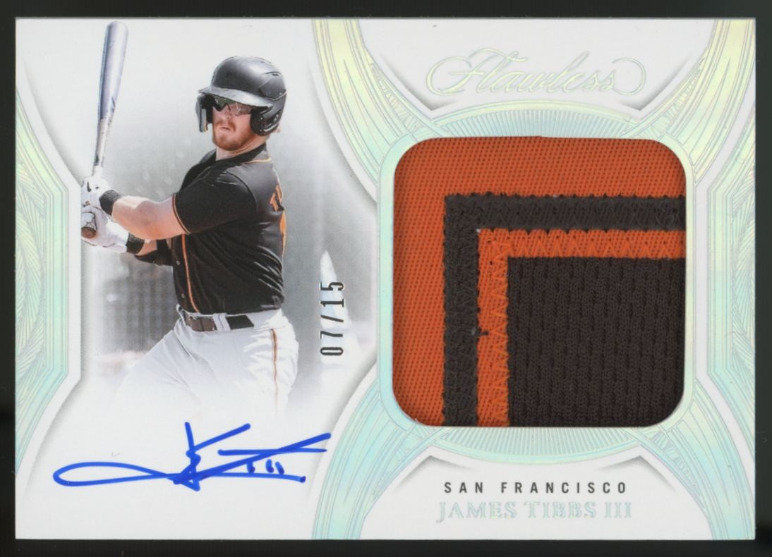 2025 Flawless Baseball James Tibbs III Prospect Patch Auto Silver /15 #PPA-TTT