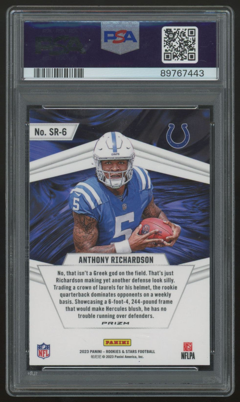 2023 Rookies & Stars Anthony Richardson RC Stellar Rookies #SR-6 PSA 10
