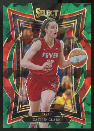 2025 Panini Select WNBA Caitlin Clark Concourse Green Ice Prizm #41