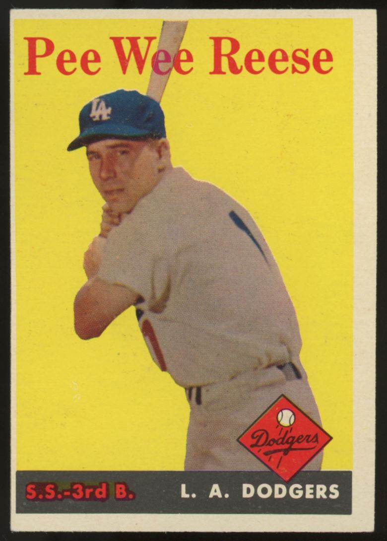 1958 Topps Pee Wee Reese #375 EX+