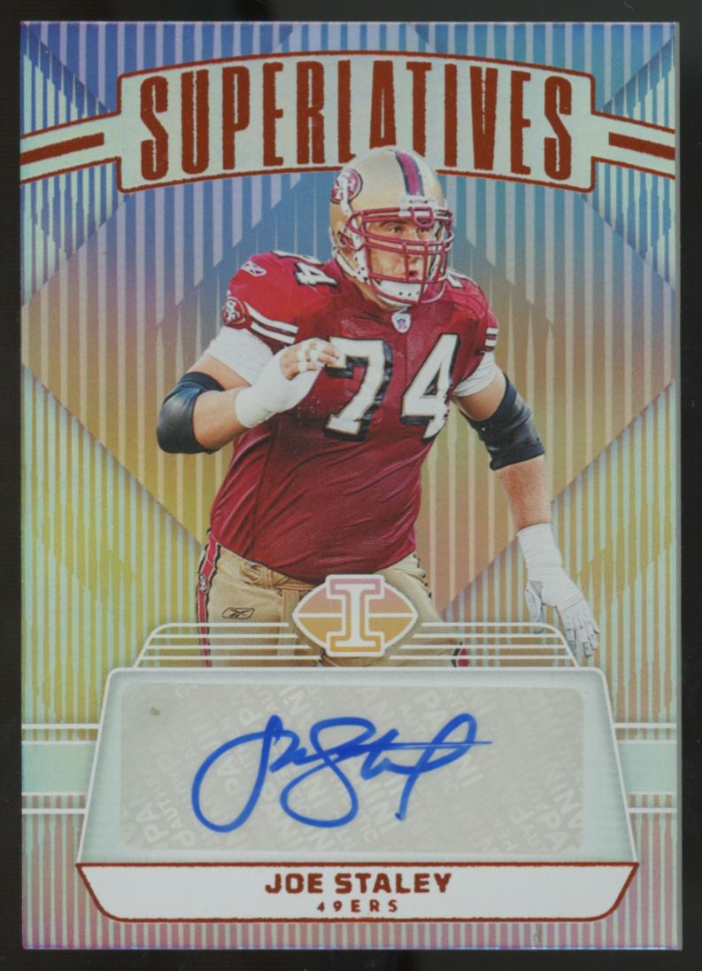 2023 Panini Illusions Joe Staley Superlatives Auto #S-JSY