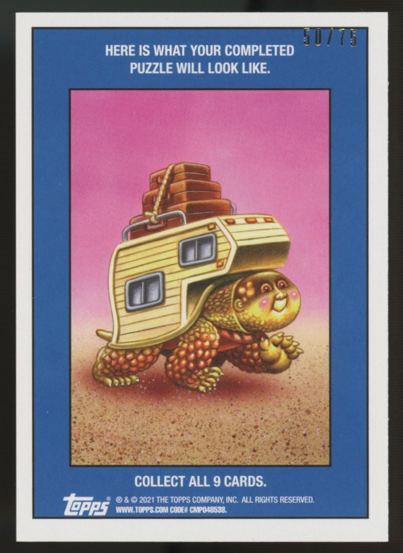 2021 Garbage Pail Kids Go On Vacation Brent Engstrom Artist Auto /75 #85