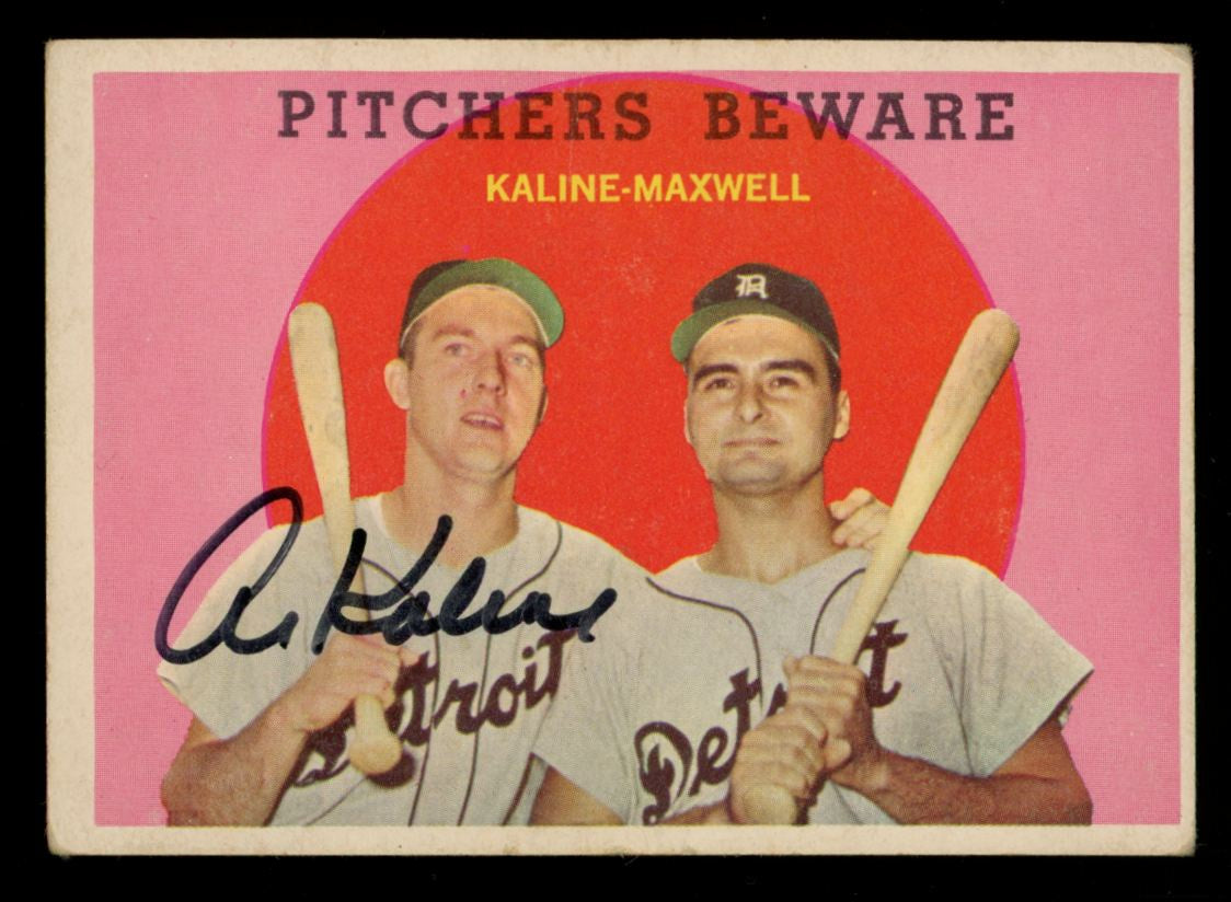 1959 Topps Al Kaline Signed Autograph #34 JSA Authentic