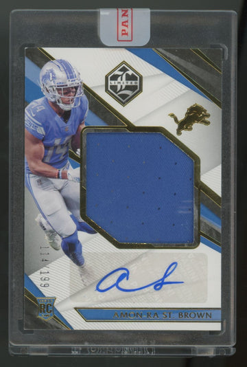 2021 Panini Limited Amon-Ra St. Brown RC Patch Auto RPA /199 #170
