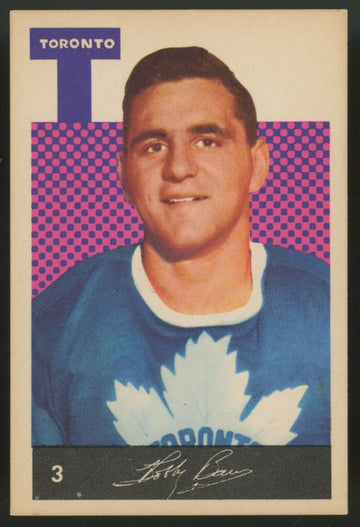 1962-63 Parkhurst Bob Baun #3 EX+