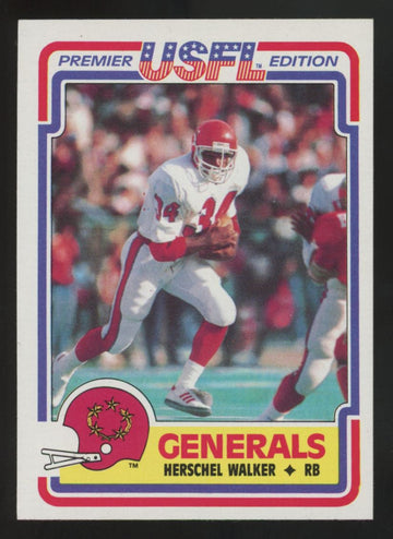 1984 Topps USFL Herschel Walker RC #74 NM