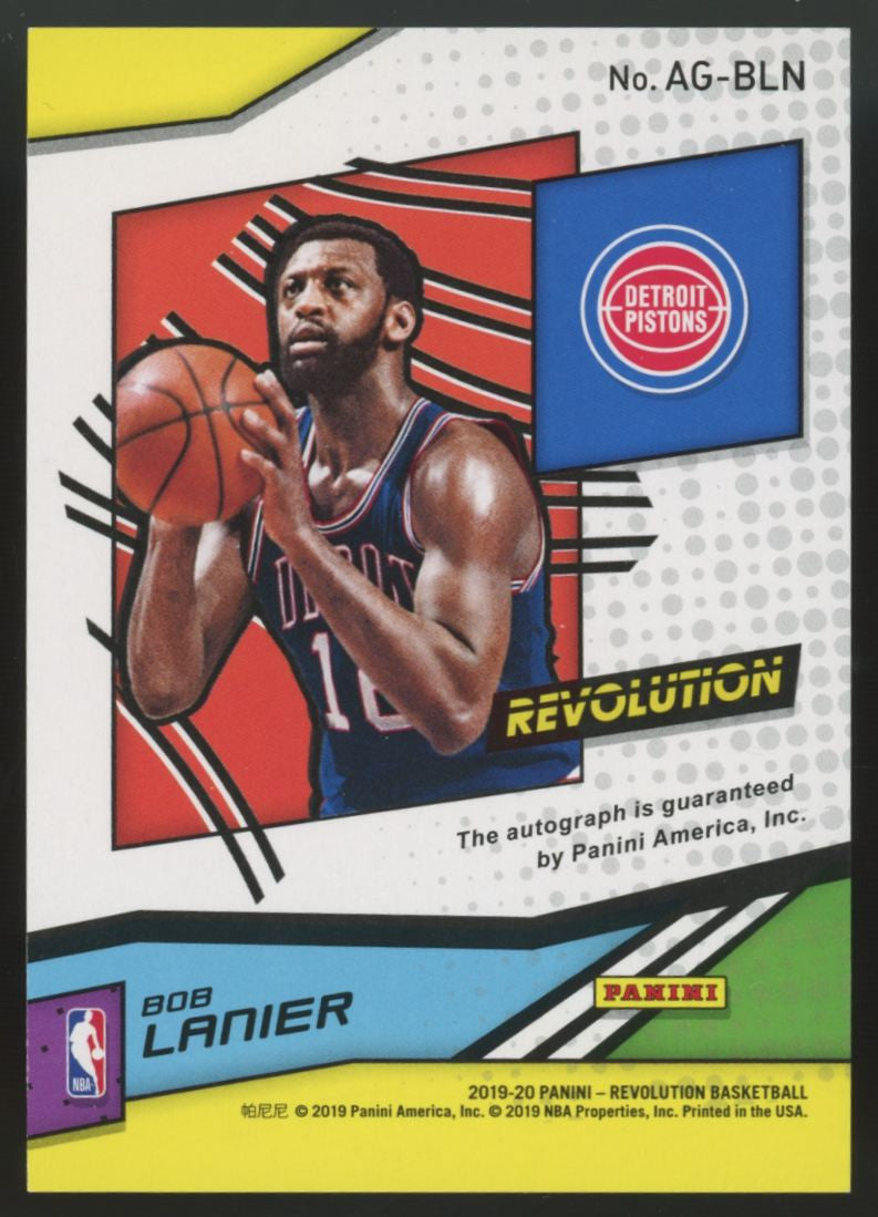 2019-20 Panini Revolution Bob Lanier Auto #AG-BLN