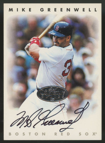 1996 Donruss Leaf Signature Series Mike Greenwell Auto
