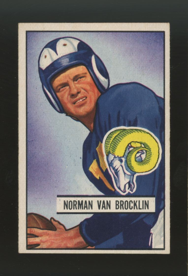 1951 Bowman Norm Van Brocklin #4 VG/EX-EX