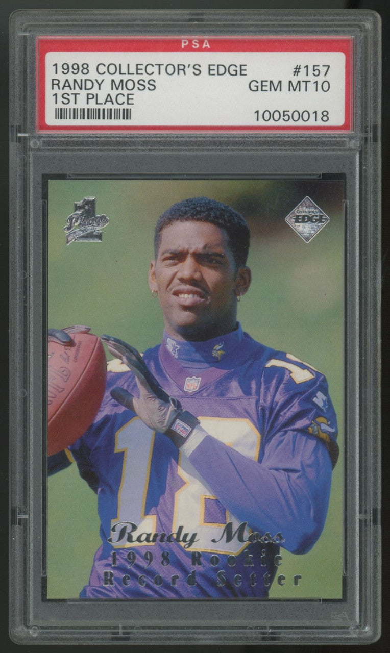 1998 Collector's Edge Randy Moss RC 1st Place #157 PSA 10