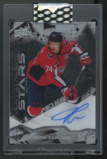 2024-25 Upper Deck Clear Cut John Carlson Crystalline Stars Auto #CSA-JC