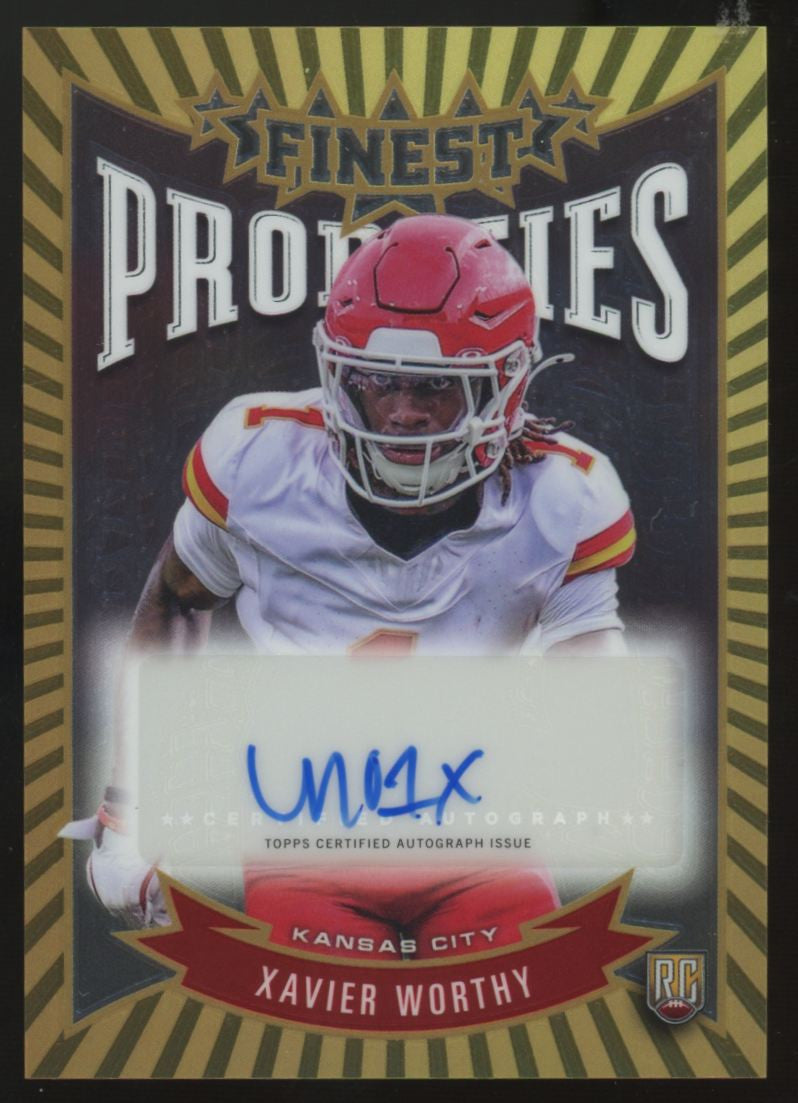 2024 Topps Finest Xavier Worthy RC Prodigies Auto #P-XW
