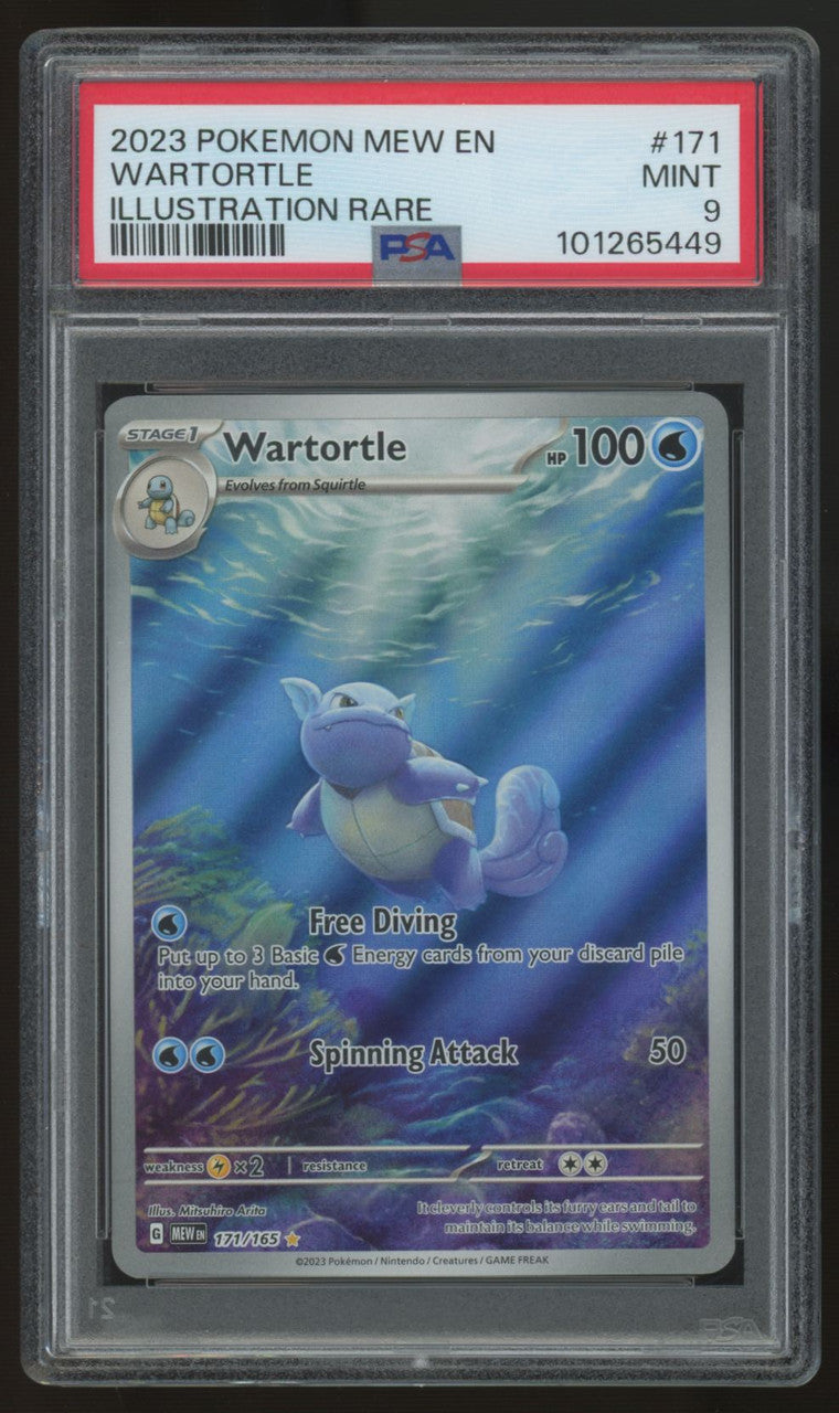 2023 Pokemon Wartortle 151 Illustration Rare #171 PSA 9