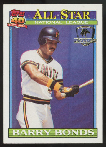 1991 Topps Desert Shield Barry Bonds All Star #401