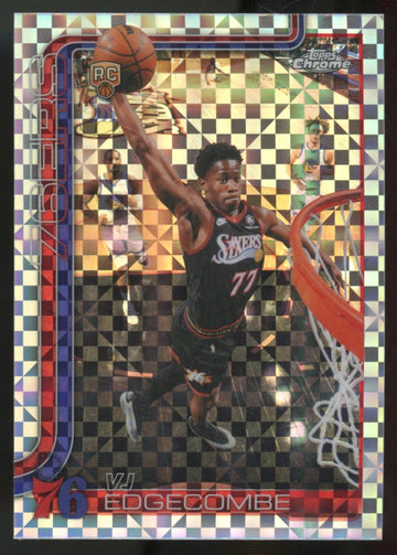 2025-26 Topps Chrome Update VJ Edgecombe RC X-Fractor #153