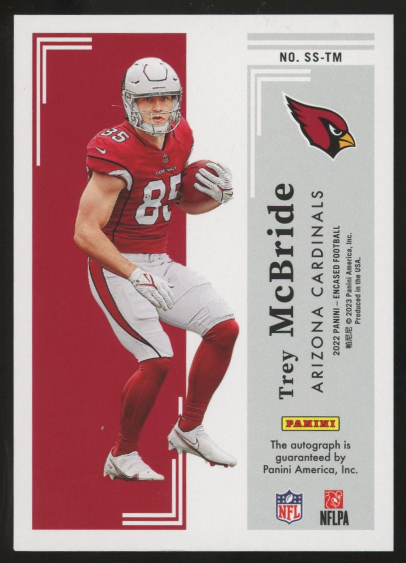 2022 Panini Encased Trey McBride RC Gold Scripted Signatures Auto /25 #SS-TM