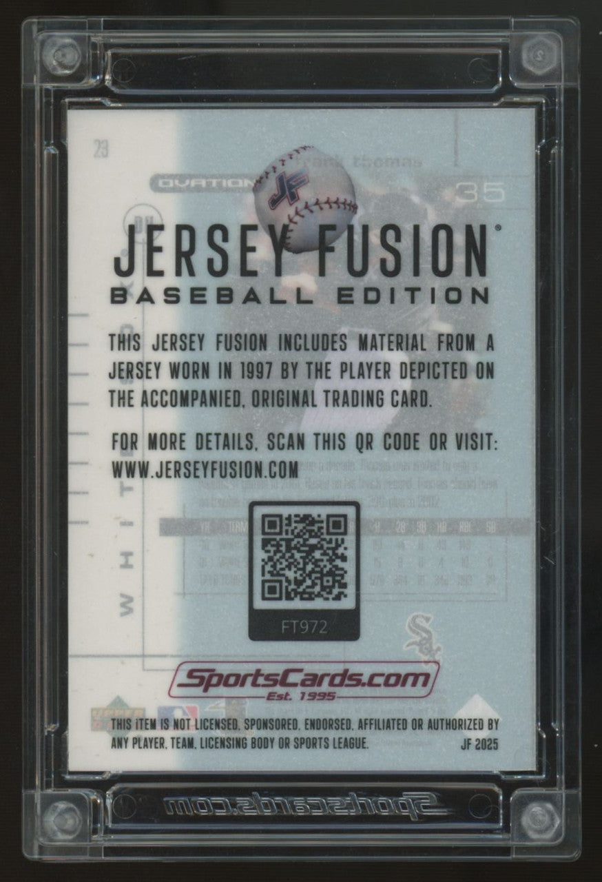 2025 Jersey Fusion Frank Thomas Game Used Patch #35