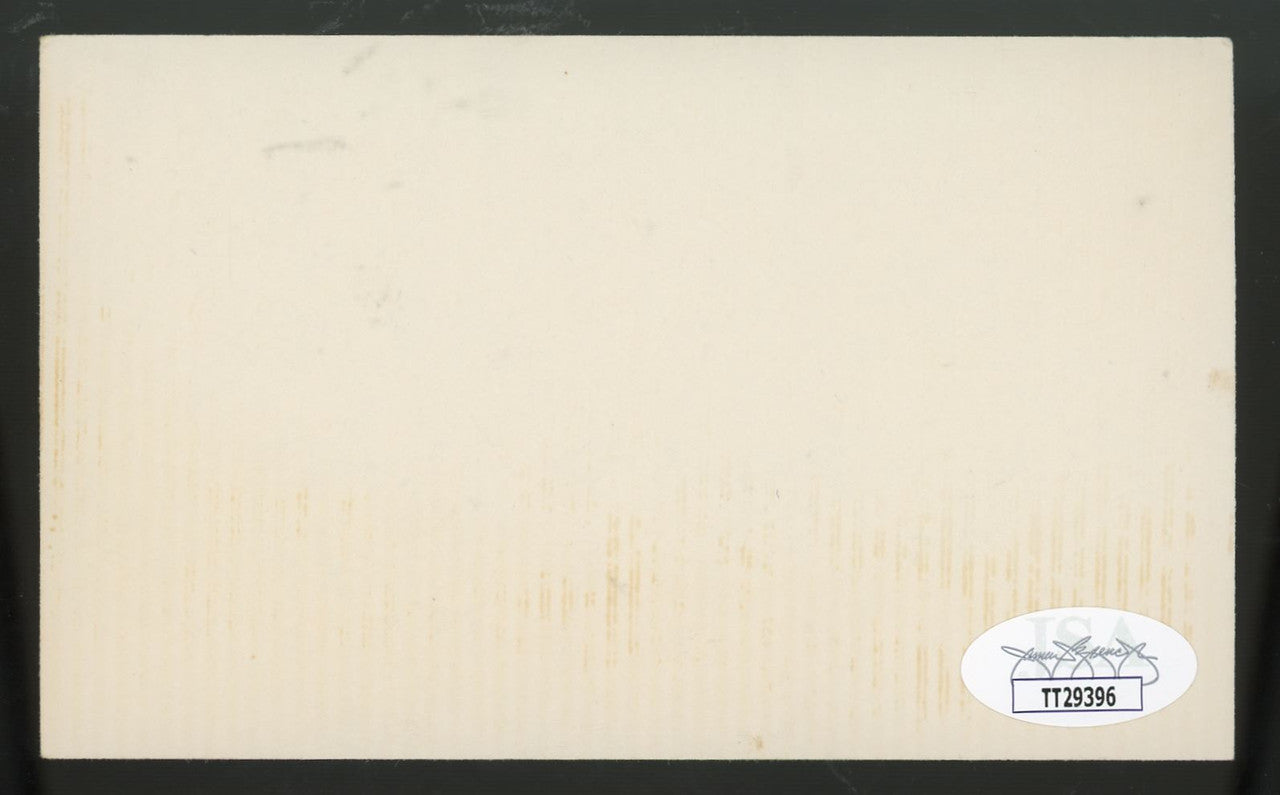 Lloyd Waner Signed Autographed Index Card JSA