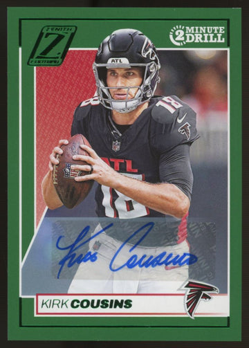 2024 Zenith Kirk Cousins 2 Minute Drill Auto Green #4