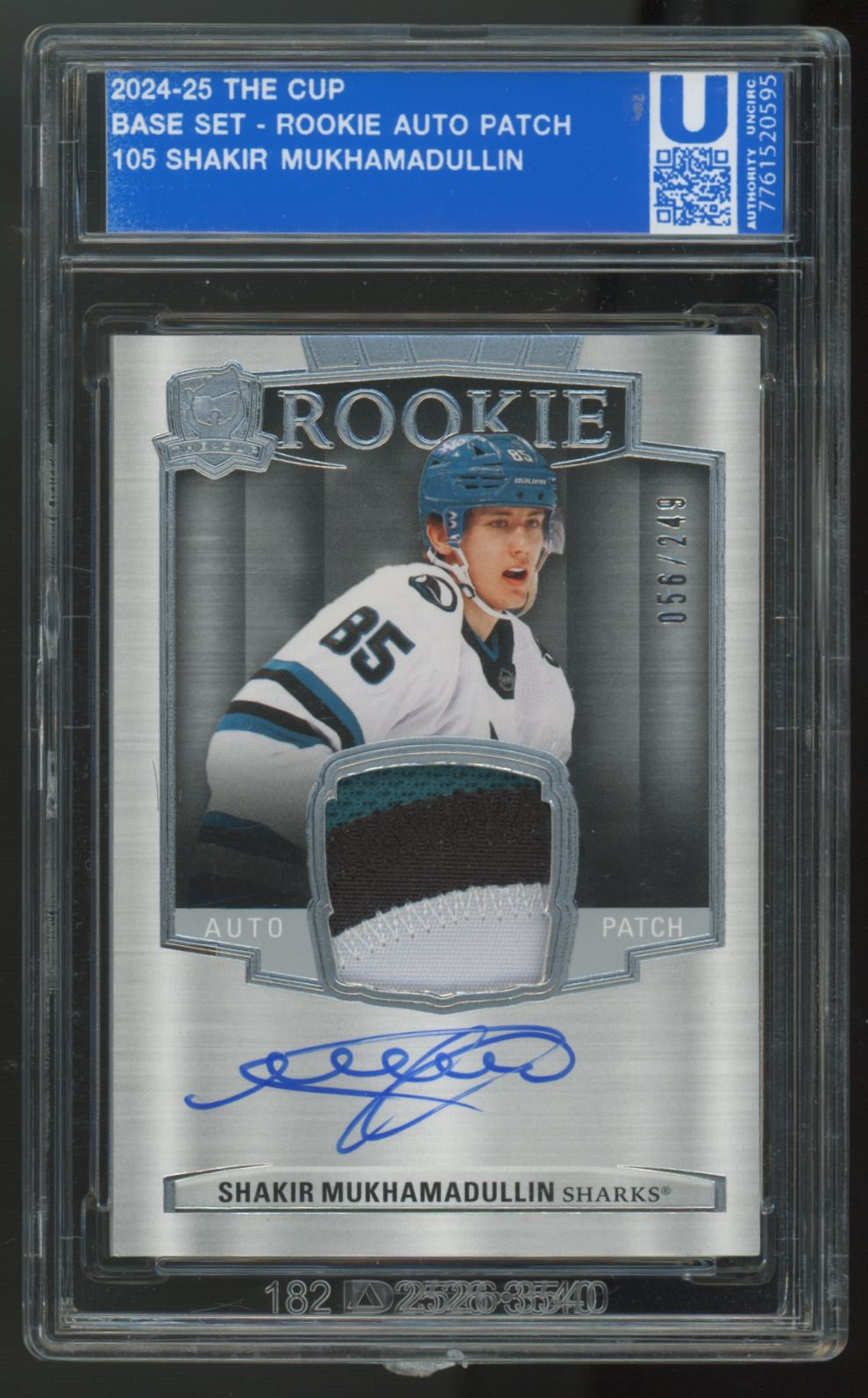 2024-25 Upper Deck The Cup Shakir Mukhamadullin RC Patch Auto RPA /249 #105