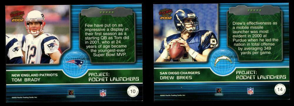 2002 Pacific Rocket Launchers Complete Set (20 Cards)