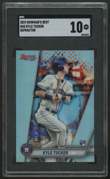 2019 Bowman's Best Kyle Tucker RC Refractor #43 SGC 10
