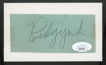 Rudy York Signed Autographed Cut JSA (d. 1970)