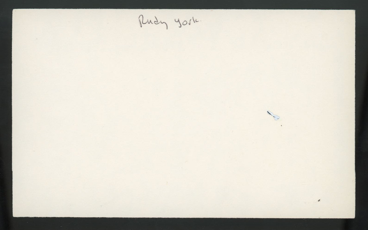 Rudy York Signed Autographed Cut JSA (d. 1970)