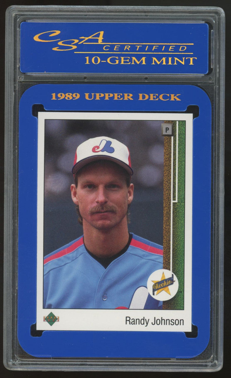 1989 Upper Deck Randy Johnson RC #25 CSA 10