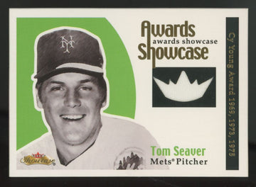2001 Fleer Showcase Tom Seaver Awards Showcase Patch /100